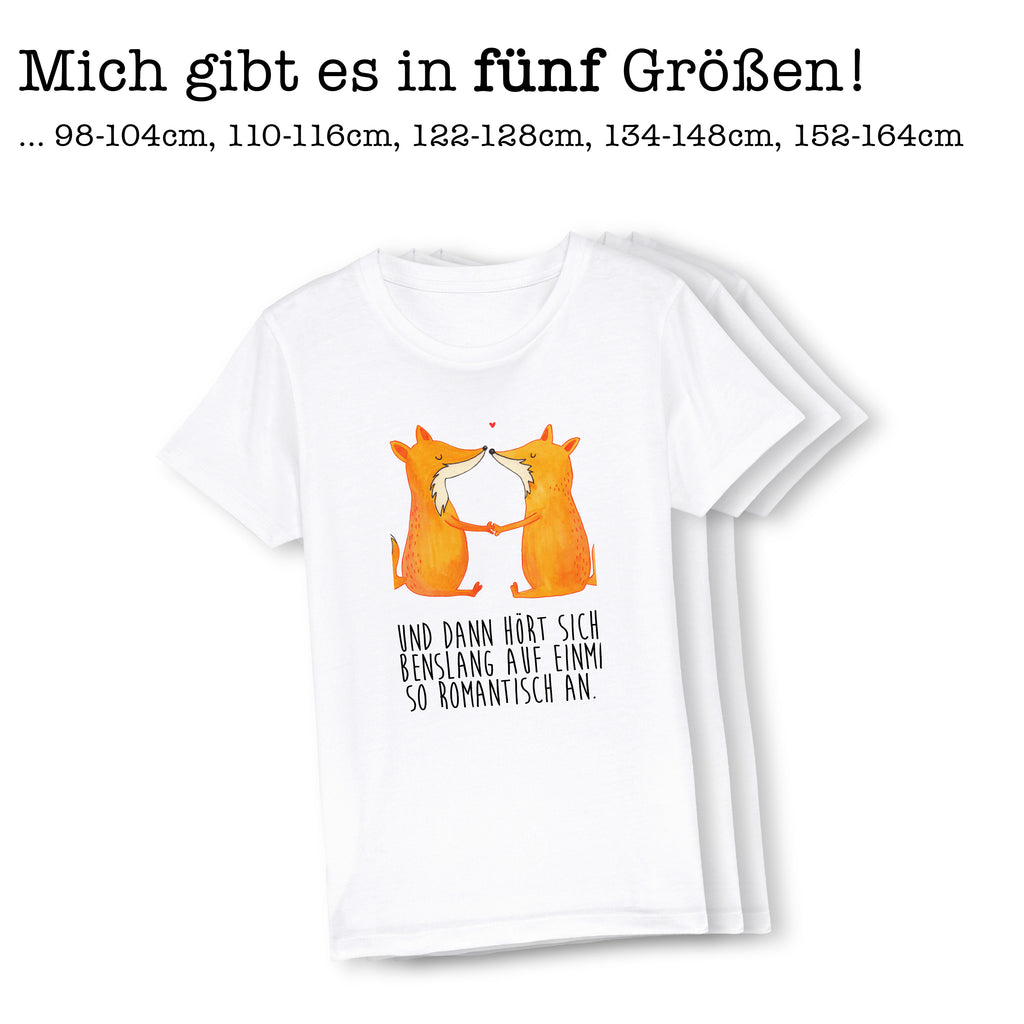 Organic Kinder T-Shirt Füchse Liebe Kinder T-Shirt, Kinder T-Shirt Mädchen, Kinder T-Shirt Jungen, Fuchs, Füchse, Fox, Liebe, Liebespaar, Paar, Partner, Freundin, Freund, Ehe, Verlobte, Ehemann, Ehefrau, Liebesbeweis