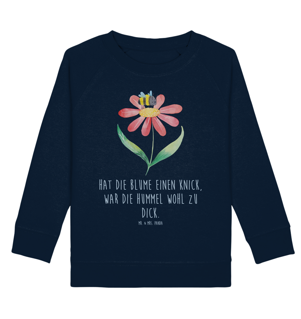 Organic Kinder Pullover Hummel Blume Kinder Pullover, Kinder Sweatshirt, Jungen, Mädchen, Tiermotive, Gute Laune, lustige Sprüche, Tiere, Hummel, Blume, Wespe, Flauschig, Natur, Feld, Hummeln, Biene