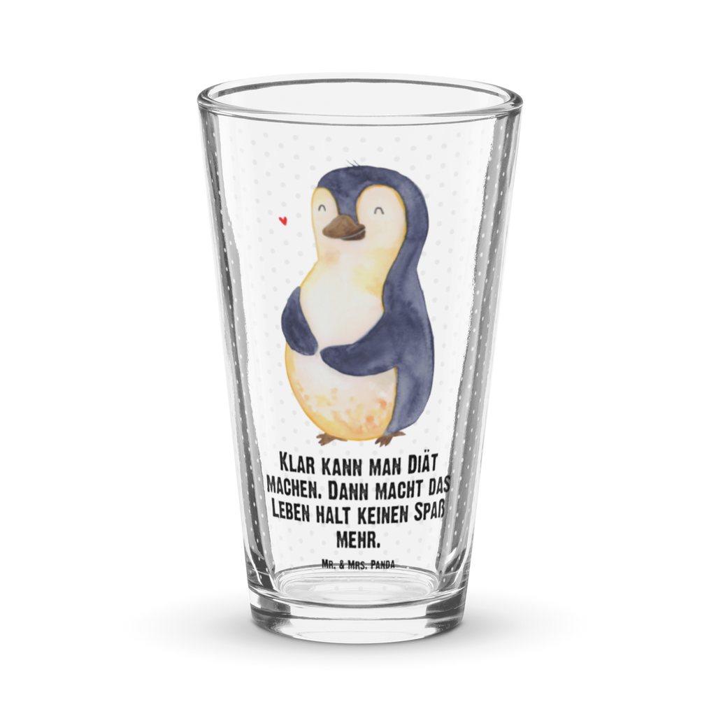 Premium Trinkglas Pinguin Diät Trinkglas, Glas, Pint Glas, Bierglas, Cocktail Glas, Wasserglas, Pinguin, Pinguine, Diät, Abnehmen, Abspecken, Gewicht, Motivation, Selbstliebe, Körperliebe, Selbstrespekt