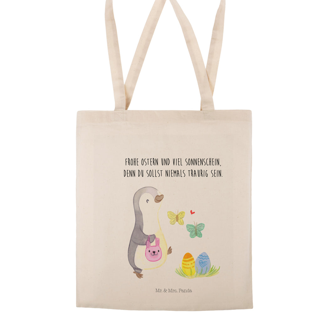 Tragetasche Pinguin Eiersuche Beuteltasche, Beutel, Einkaufstasche, Jutebeutel, Stoffbeutel, Ostern, Osterhase, Ostergeschenke, Osternest, Osterdeko, Geschenke zu Ostern, Ostern Geschenk, Ostergeschenke Kinder, Ostern Kinder