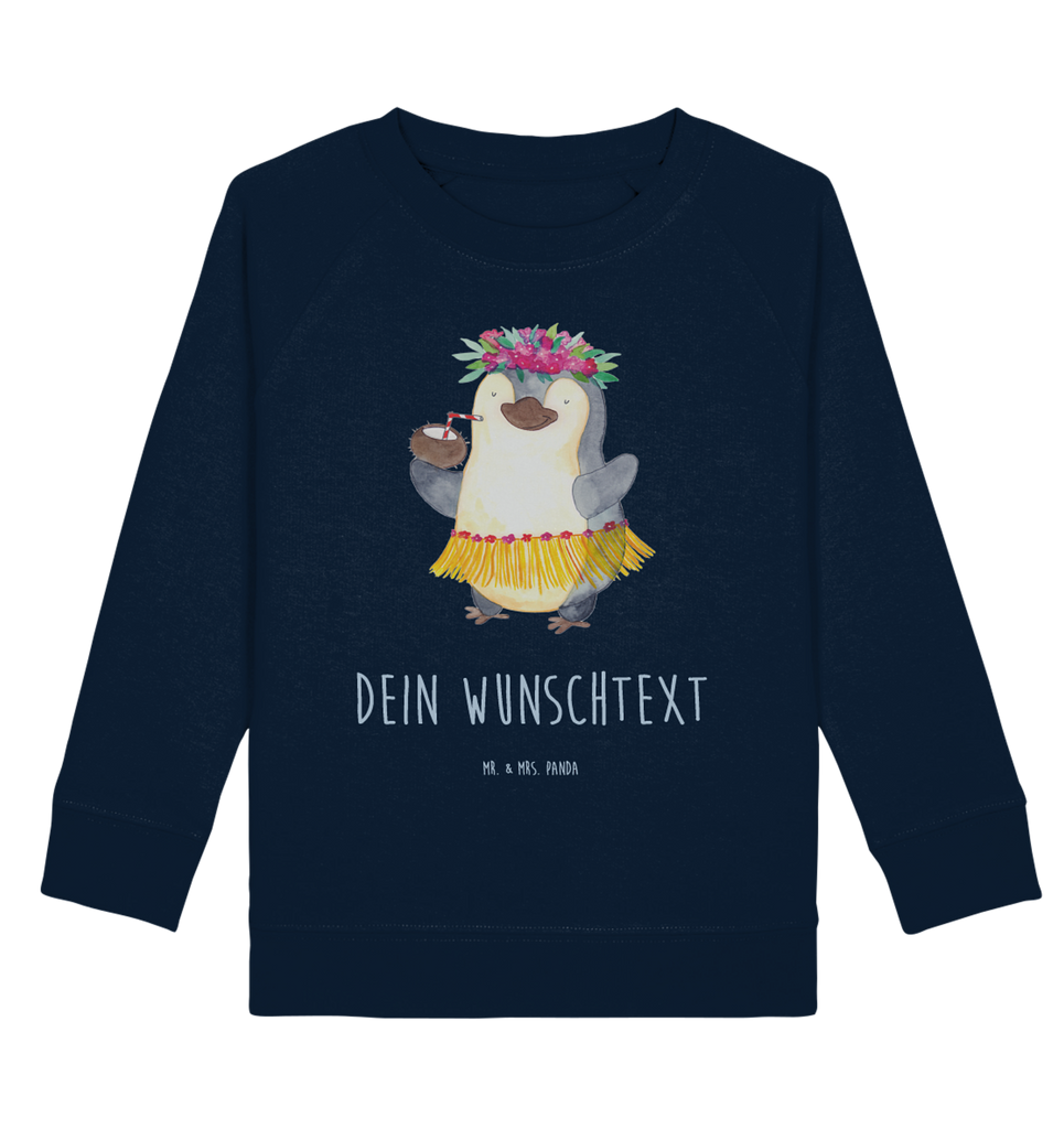 Personalisierter Kinder Pullover Pinguin Kokosnuss Personalisierter Kinder Pullover, Personalisiertes Kinder Sweatshirt, Jungen, Mädchen, Pinguin, Aloha, Hawaii, Urlaub, Kokosnuss, Pinguine