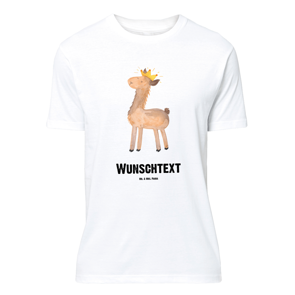 Personalisiertes T-Shirt Lama König T-Shirt Personalisiert, T-Shirt mit Namen, T-Shirt mit Aufruck, Männer, Frauen, Wunschtext, Bedrucken, Lama, Alpaka, Lamas, König, Königin, Freundin, Mama, Papa, Büro Kollege, Kollegin, Chef, Vorgesetzter, Abi, Abitur