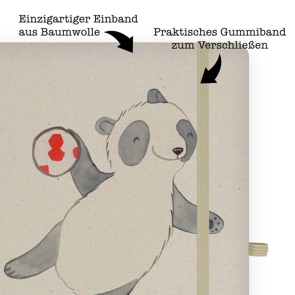 DIN A4 Personalisiertes Notizbuch Panda Handball spielen Personalisiertes Notizbuch, Notizbuch mit Namen, Notizbuch bedrucken, Personalisierung, Namensbuch, Namen, Geschenk, Sport, Sportart, Hobby, Schenken, Danke, Dankeschön, Auszeichnung, Gewinn, Sportler, Handball spielen, Handball Turnier, Handball Club, Handball Verein