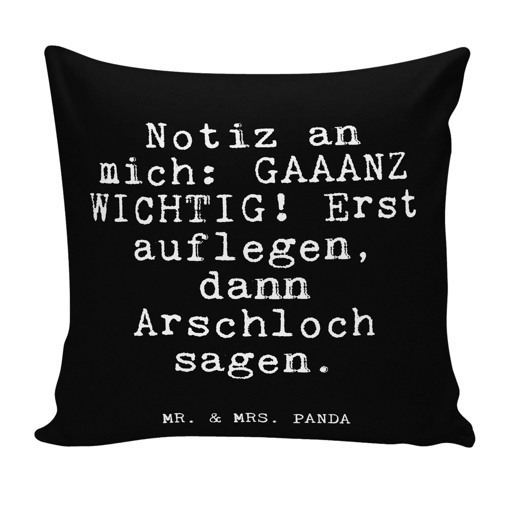 40x40 Kissen Fun Talk Notiz an mich: GAAANZ WICHTIG! Erst auflegen, dann Arschloch sagen. Kissenhülle, Kopfkissen, Sofakissen, Dekokissen, Motivkissen, sofakissen, sitzkissen, Kissen, Kissenbezüge, Kissenbezug 40x40, Kissen 40x40, Kissenhülle 40x40, Zierkissen, Couchkissen, Dekokissen Sofa, Sofakissen 40x40, Dekokissen 40x40, Kopfkissen 40x40, Kissen 40x40 Waschbar, Spruch, Sprüche, lustige Sprüche, Weisheiten, Zitate, Spruch Geschenke, Glizer Spruch Sprüche Weisheiten Zitate Lustig Weisheit Worte