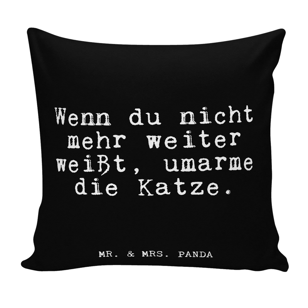 40x40 Kissen Fun Talk Wenn du nicht mehr weiter weißt, umarme die Katze. Kissenhülle, Kopfkissen, Sofakissen, Dekokissen, Motivkissen, sofakissen, sitzkissen, Kissen, Kissenbezüge, Kissenbezug 40x40, Kissen 40x40, Kissenhülle 40x40, Zierkissen, Couchkissen, Dekokissen Sofa, Sofakissen 40x40, Dekokissen 40x40, Kopfkissen 40x40, Kissen 40x40 Waschbar, Spruch, Sprüche, lustige Sprüche, Weisheiten, Zitate, Spruch Geschenke, Glizer Spruch Sprüche Weisheiten Zitate Lustig Weisheit Worte