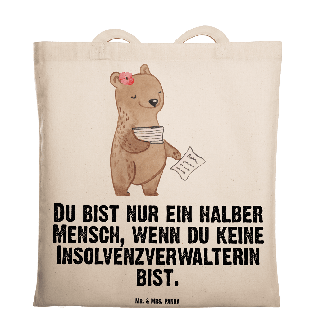 Tragetasche Insolvenzverwalterin mit Herz Beuteltasche, Beutel, Einkaufstasche, Jutebeutel, Stoffbeutel, Tasche, Shopper, Umhängetasche, Strandtasche, Schultertasche, Stofftasche, Tragetasche, Badetasche, Jutetasche, Einkaufstüte, Laptoptasche, Beruf, Ausbildung, Jubiläum, Abschied, Rente, Kollege, Kollegin, Geschenk, Schenken, Arbeitskollege, Mitarbeiter, Firma, Danke, Dankeschön