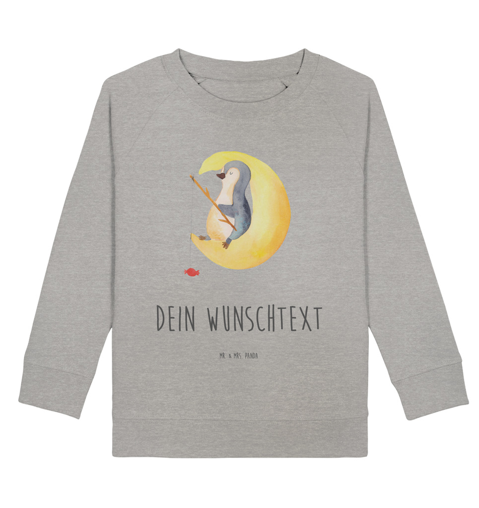 Personalisierter Kinder Pullover Pinguin Mond Personalisierter Kinder Pullover, Personalisiertes Kinder Sweatshirt, Jungen, Mädchen, Pinguin, Pinguine, Spruch, schlafen, Nachtruhe, Einschlafen, Schlafzimmer, Schlafstörungen, Gästezimmer