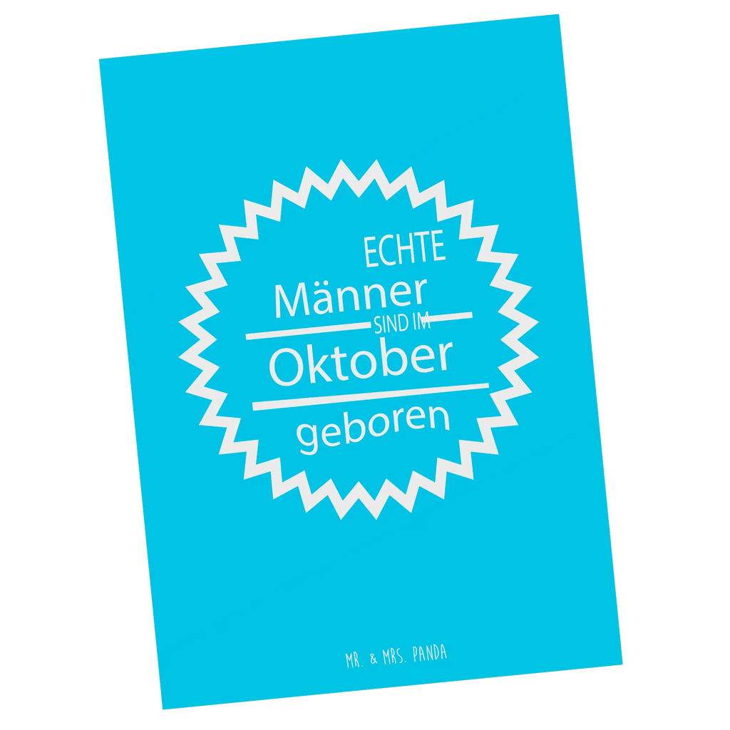 Postkarte ...echte sind geboren! Oktober Postkarte, Karte, Geschenkkarte, Grußkarte, Einladung, Ansichtskarte, Geburtstagskarte, Einladungskarte, Dankeskarte, Ansichtskarten, Einladung Geburtstag, Einladungskarten Geburtstag