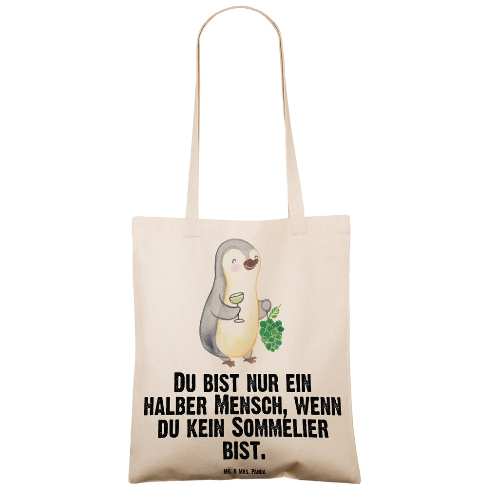 Tragetasche Sommelier mit Herz Beuteltasche, Beutel, Einkaufstasche, Jutebeutel, Stoffbeutel, Tasche, Shopper, Umhängetasche, Strandtasche, Schultertasche, Stofftasche, Tragetasche, Badetasche, Jutetasche, Einkaufstüte, Laptoptasche, Beruf, Ausbildung, Jubiläum, Abschied, Rente, Kollege, Kollegin, Geschenk, Schenken, Arbeitskollege, Mitarbeiter, Firma, Danke, Dankeschön