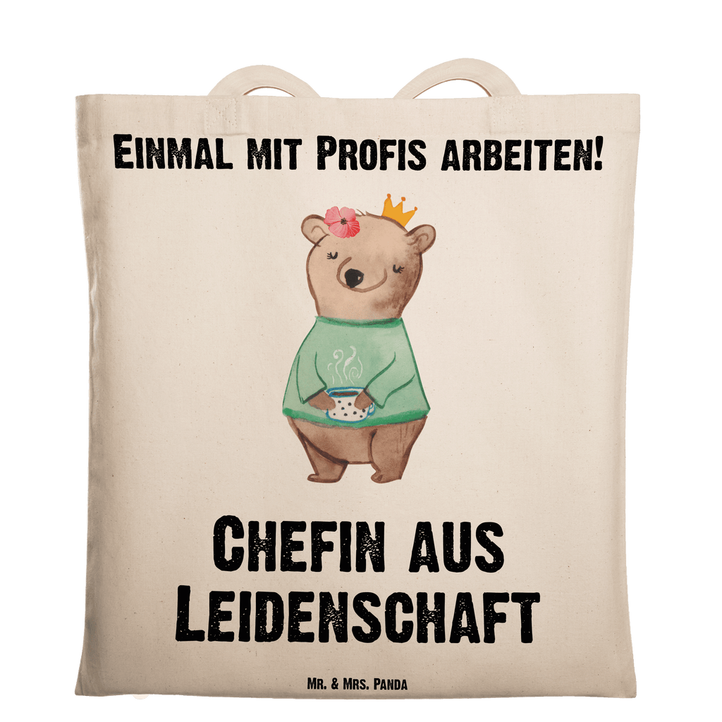 Tragetasche Chefin aus Leidenschaft Beuteltasche, Beutel, Einkaufstasche, Jutebeutel, Stoffbeutel, Tasche, Shopper, Umhängetasche, Strandtasche, Schultertasche, Stofftasche, Tragetasche, Badetasche, Jutetasche, Einkaufstüte, Laptoptasche, Beruf, Ausbildung, Jubiläum, Abschied, Rente, Kollege, Kollegin, Geschenk, Schenken, Arbeitskollege, Mitarbeiter, Firma, Danke, Dankeschön, CEO, Chefin, Führungskraft, Geschäftsinhaberin, Firmeninhaberin, Unternehmensinhaberin, Direktorin, Leiterin