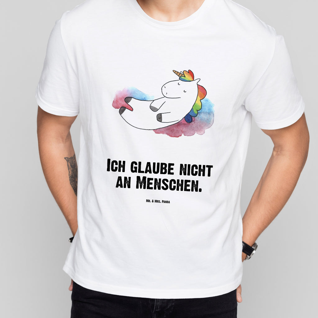 T-Shirt Standard Einhorn Wolke 7 T-Shirt, Shirt, Tshirt, Lustiges T-Shirt, T-Shirt mit Spruch, Party, Junggesellenabschied, Jubiläum, Geburstag, Herrn, Damen, Männer, Frauen, Schlafshirt, Nachthemd, Sprüche, Einhorn, Einhörner, Einhorn Deko, Pegasus, Unicorn, verliebt, Menschen, witzig, lustig, Geschenk, Glaube, Realität, Lächeln