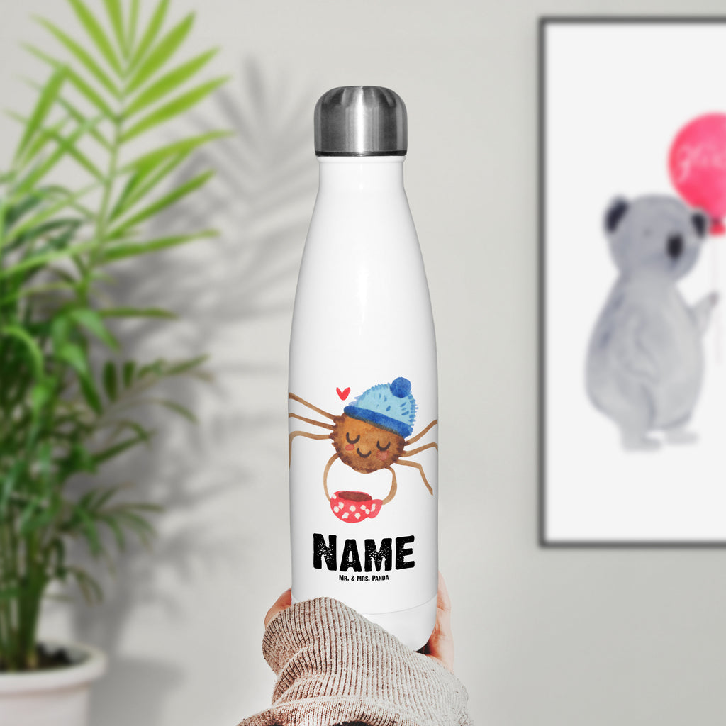 Personalisierte Thermosflasche Spinne Agathe Kaffee Personalisierte Isolierflasche, Personalisierte Thermoflasche, Personalisierte Trinkflasche, Trinkflasche Mit Namen, Wunschname, Bedrucken, Namensflasche, Spinne Agathe, Spinne, Agathe, Videos, Merchandise, Kaffee, Morgen, Morgenmuffel, Lebensweisheiten, Weiser Spruch