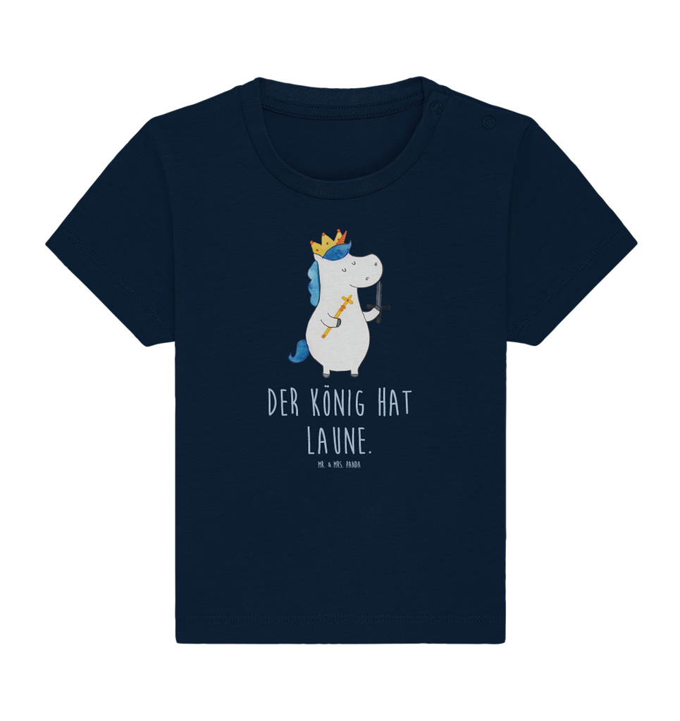 Organic Baby Shirt Einhorn König mit Schwert Baby T-Shirt, Jungen Baby T-Shirt, Mädchen Baby T-Shirt, Shirt, Einhorn, Einhörner, Einhorn Deko, Pegasus, Unicorn, König, Ritter, Mittelalter