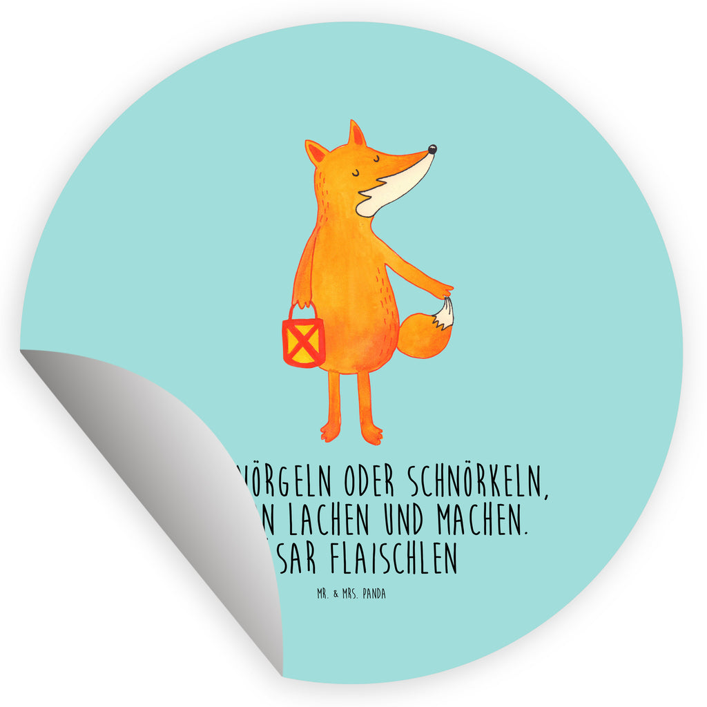 Rund Aufkleber Fuchs Laterne Sticker, Aufkleber, Etikett, Kinder, rund, Fuchs, Füchse, Spruch trösten, Liebeskummer Spruch, Laterne, Sankt Martin, Laternenumzug, Aufmuntern, Cäsar Otto Hugo Flaischlen