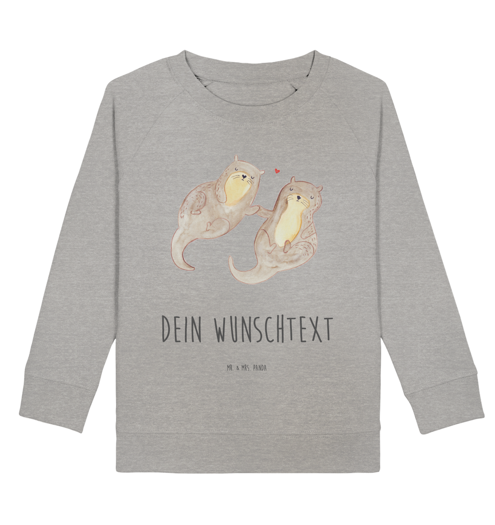 Personalisierter Kinder Pullover Otter händchenhaltend Personalisierter Kinder Pullover, Personalisiertes Kinder Sweatshirt, Jungen, Mädchen, Otter, Fischotter, Seeotter, Otter Seeotter See Otter