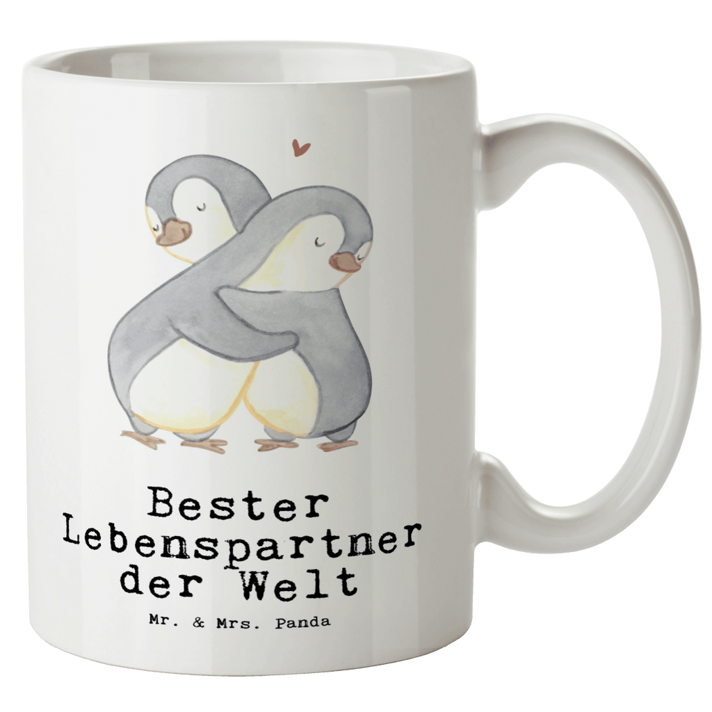 XL Tasse Pinguin Bester Lebenspartner der Welt XL Tasse, Große Tasse, Grosse Kaffeetasse, XL Becher, XL Teetasse, spülmaschinenfest, Jumbo Tasse, Groß, für, Dankeschön, Geschenk, Schenken, Geburtstag, Geburtstagsgeschenk, Geschenkidee, Danke, Bedanken, Mitbringsel, Freude machen, Geschenktipp, Lebenspartner, Ehepartner, Partner, Ehemann, Ehefrau, Liebe, Freund, Freundin, Hochzeitstag, verliebt