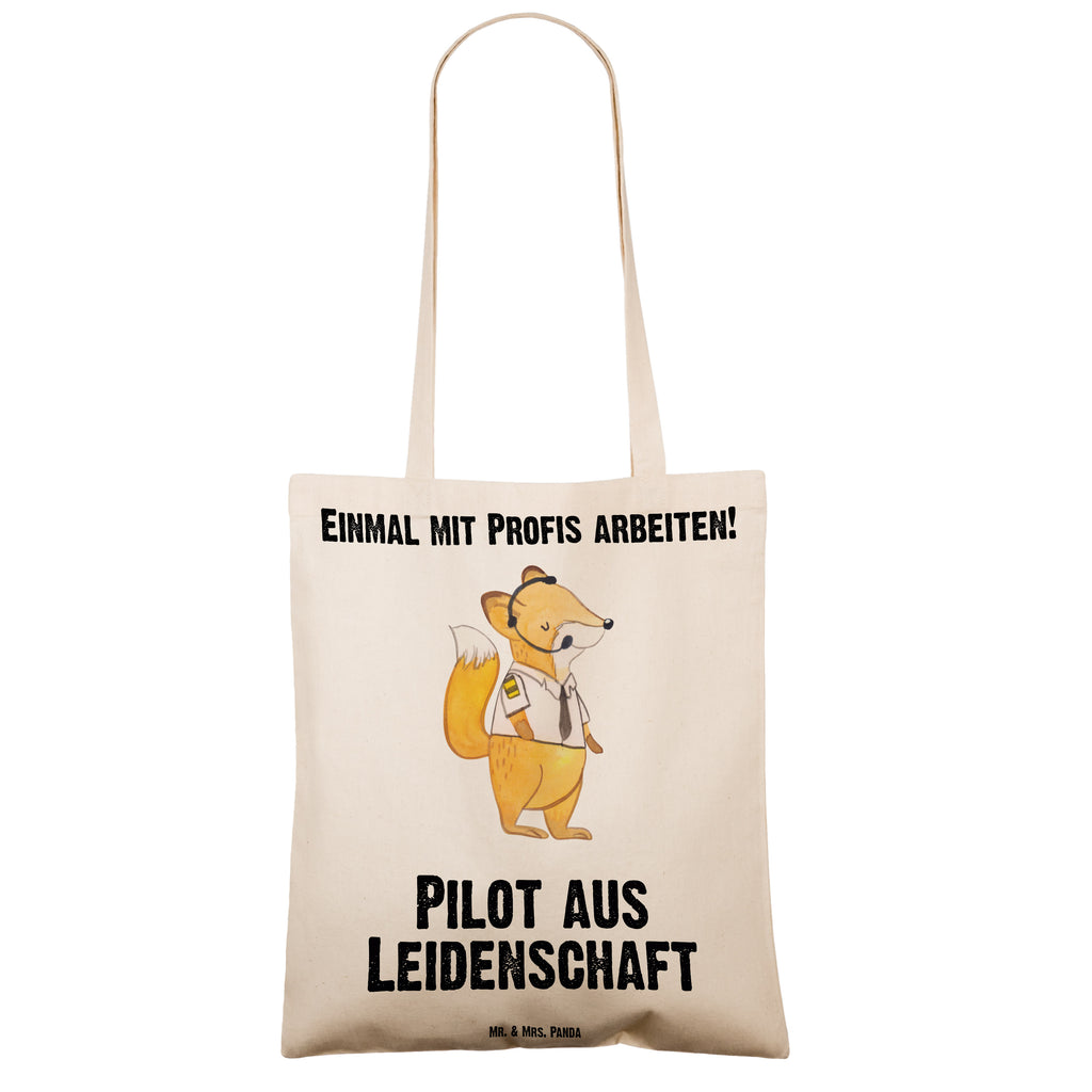 Tragetasche Pilot aus Leidenschaft Beuteltasche, Beutel, Einkaufstasche, Jutebeutel, Stoffbeutel, Tasche, Shopper, Umhängetasche, Strandtasche, Schultertasche, Stofftasche, Tragetasche, Badetasche, Jutetasche, Einkaufstüte, Laptoptasche, Beruf, Ausbildung, Jubiläum, Abschied, Rente, Kollege, Kollegin, Geschenk, Schenken, Arbeitskollege, Mitarbeiter, Firma, Danke, Dankeschön, Pilot, Flugkapitän, Cockpit, Flugzeug