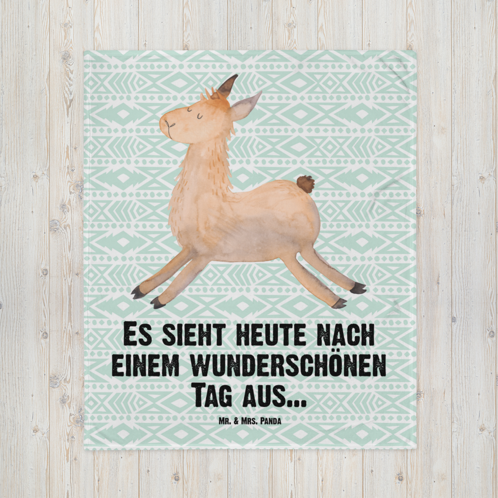 Kuscheldecke Lama Springen Decke, Wohndecke, Tagesdecke, Wolldecke, Sofadecke, Lama, Alpaka, Lamas, Lieblingstag, Happy day, fröhlich, Glück, Freundin, Liebeskummer, Neustart, guten Morgen, Start, Prüfung, Abitur