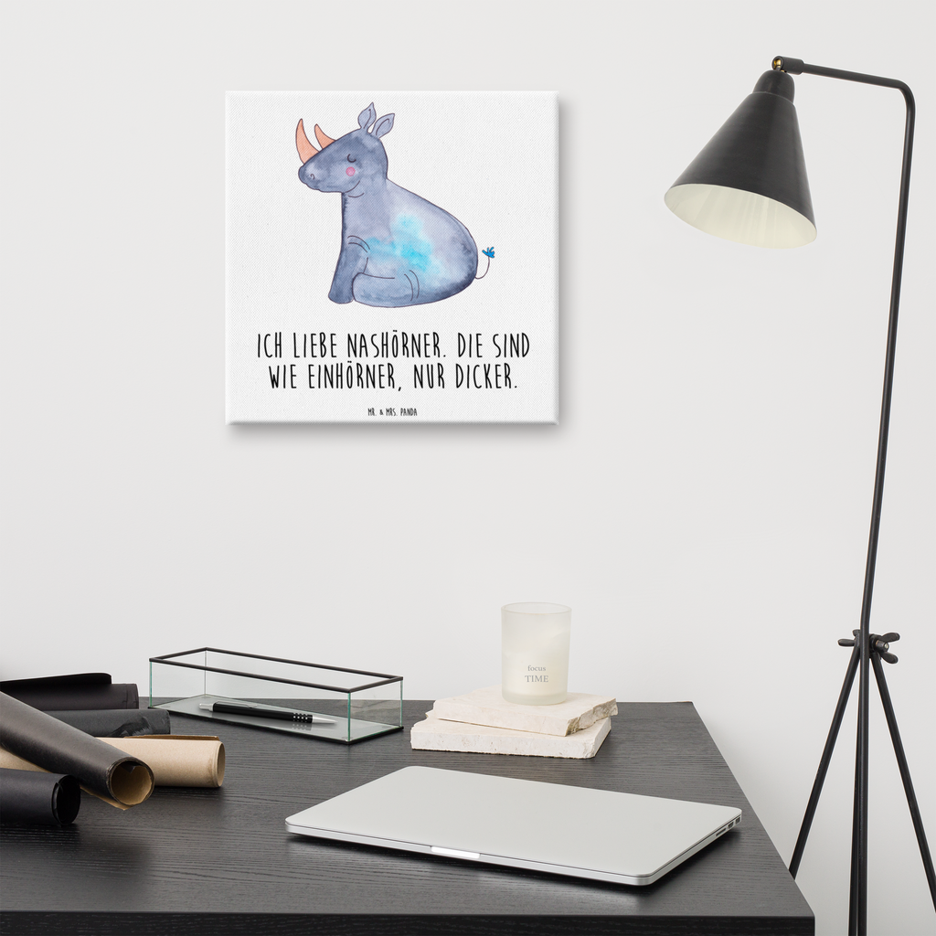 Leinwand Bild Einhorn Nashorn Leinwand, Bild, Kunstdruck, Wanddeko, Dekoration, Einhorn, Einhörner, Einhorn Deko, Pegasus, Unicorn, Regenbogen, witzig, lustig, Zoo, Glitzer, Einhornpower, Erwachsenwerden, Nashorn, Nashörner