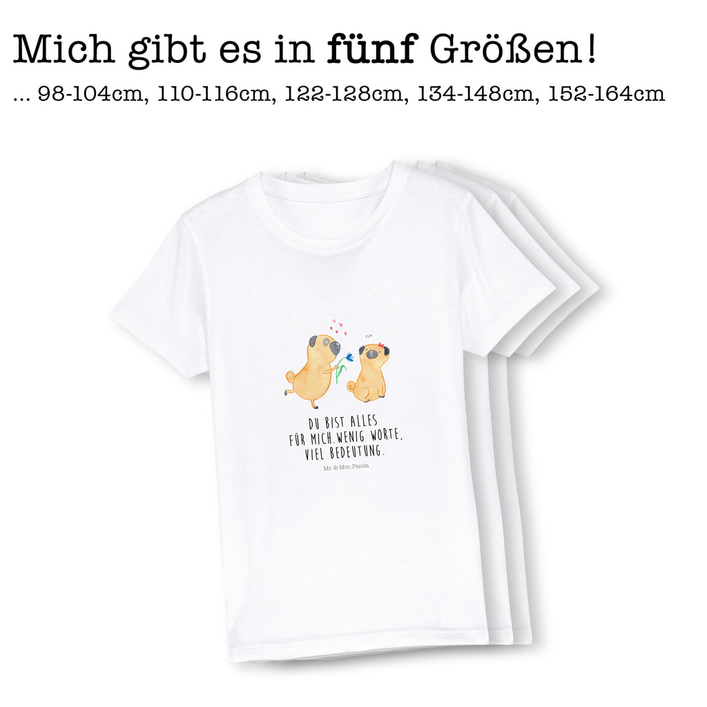 Organic Kinder T-Shirt Mops Verliebt Kinder T-Shirt, Kinder T-Shirt Mädchen, Kinder T-Shirt Jungen, Hund, Hundemotiv, Haustier, Hunderasse, Tierliebhaber, Hundebesitzer, Sprüche, Mops, Möpse, Hundeliebe, verliebt, Liebe, Liebesspruch. Verlobt, Geschenk Freund, Partner