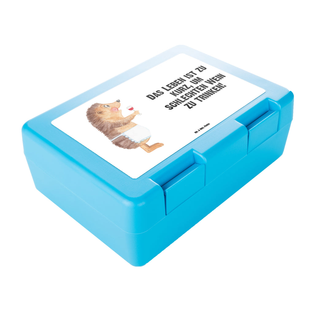 Brotdose Igel Wein Brotbox, Snackbox, Lunch box, Butterbrotdose, Brotzeitbox, Tiermotive, Gute Laune, lustige Sprüche, Tiere, Wein Spruch, Igel, Geschenk Weintrinker, Geschenk Weinliebhaber, Wein Deko, Weinglas, Rotwein, Weißwein, Wein trinken