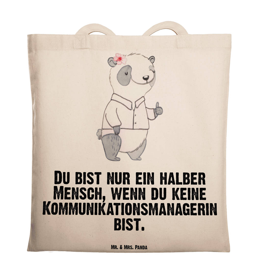 Tragetasche Kommunikationsmanagerin mit Herz Beuteltasche, Beutel, Einkaufstasche, Jutebeutel, Stoffbeutel, Tasche, Shopper, Umhängetasche, Strandtasche, Schultertasche, Stofftasche, Tragetasche, Badetasche, Jutetasche, Einkaufstüte, Laptoptasche, Beruf, Ausbildung, Jubiläum, Abschied, Rente, Kollege, Kollegin, Geschenk, Schenken, Arbeitskollege, Mitarbeiter, Firma, Danke, Dankeschön, Kommunikationsmanagerin, studium, interkulturelle kommunikation, communications manager