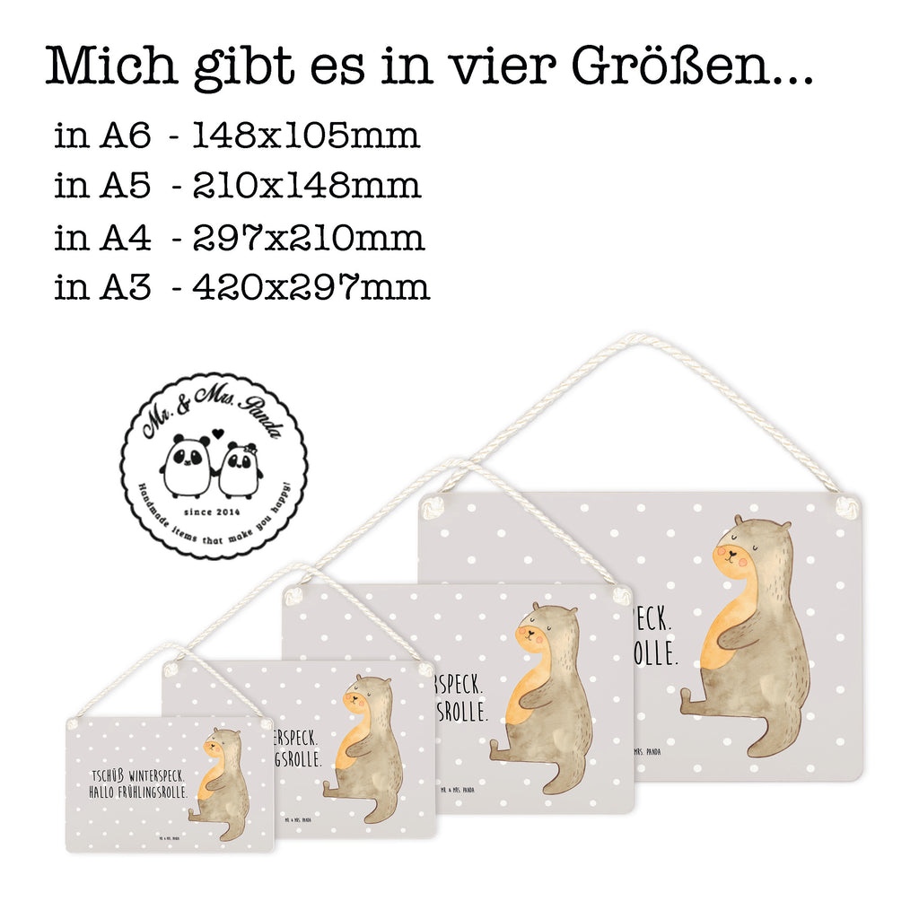 Deko Schild Otter Bauch Dekoschild, Deko Schild, Schild, Tür Schild, Türschild, Holzschild, Wandschild, Wanddeko, Otter, Fischotter, Seeotter, Otter Seeotter See Otter