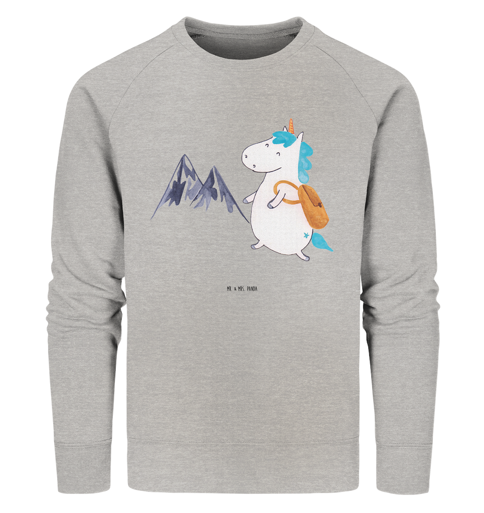 Organic Pullover Einhorn Bergsteiger Pullover, Pullover Männer, Pullover Frauen, Sweatshirt, Sweatshirt Männer, Sweatshirt Frauen, Unisex, Einhorn, Einhörner, Einhorn Deko, Pegasus, Unicorn, Bergsteiger, Abenteuer, Berge, Abenteurer, Weltenbummler, Weltreise, Reisen, Urlaub, Entdecker