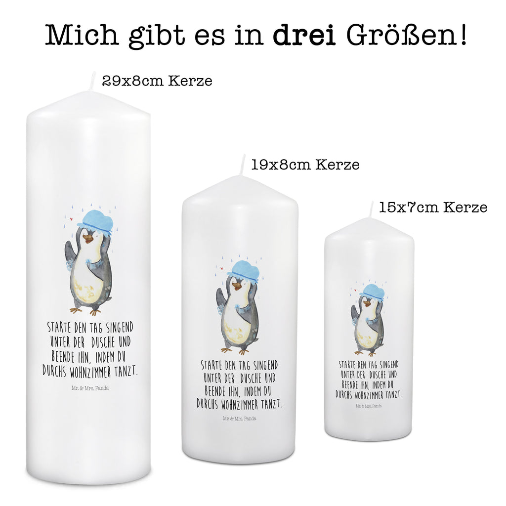 Kerze Pinguin duscht Kerze, Taufkerze, Kommunionskerze, Geburtstagskerze, Geschenk Kerze, Taufgeschenk Kerze, Kerze mit Druck, Besondere Kerze, Geschenkidee Kerze, Kerze für Kommunion, Geburtstag Kerze, Kommunion Kerze, Pinguin, Pinguine, Dusche, duschen, Lebensmotto, Motivation, Neustart, Neuanfang, glücklich sein