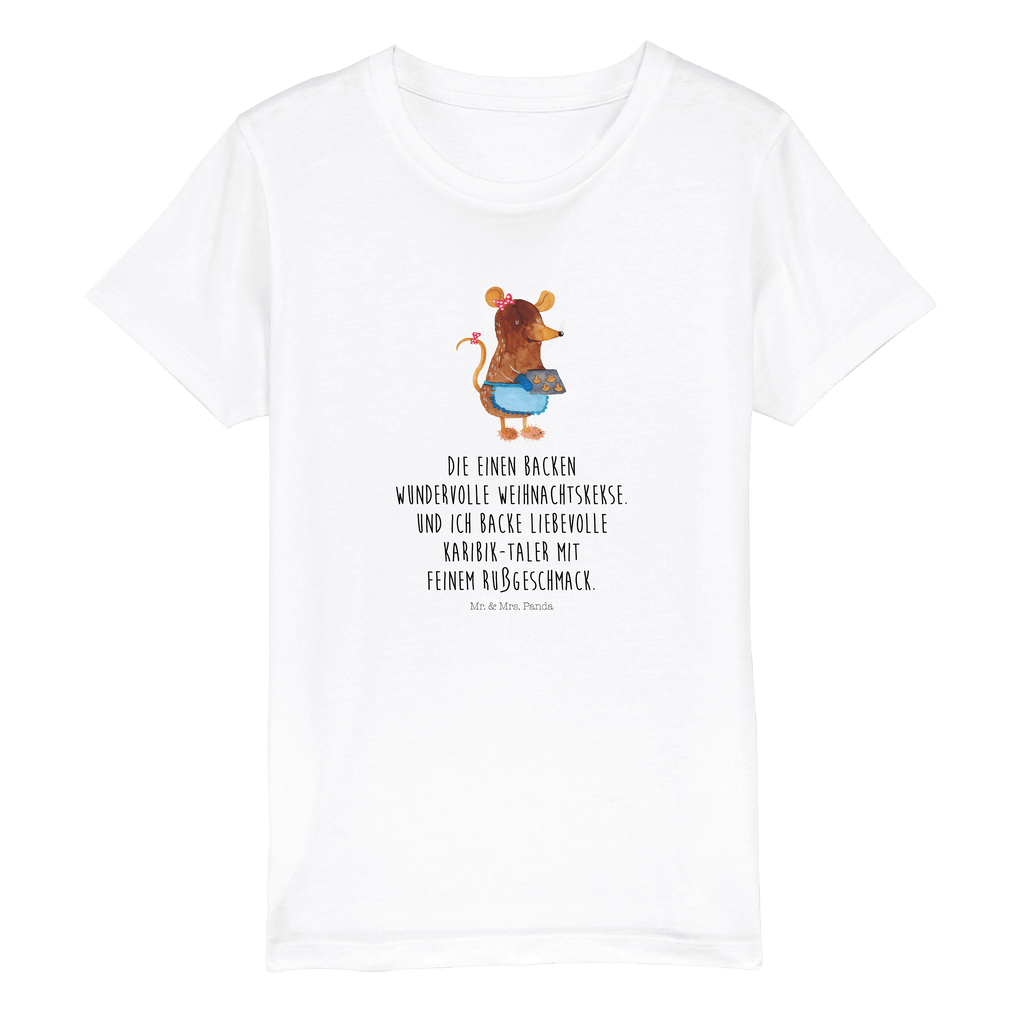 Organic Kinder T-Shirt Maus Kekse Kinder T-Shirt, Kinder T-Shirt Mädchen, Kinder T-Shirt Jungen, Winter, Weihnachten, Weihnachtsdeko, Nikolaus, Advent, Heiligabend, Wintermotiv, Maus, Kekse, backen, Weihnachtskekse, Plätzchen, Weihnachtsbäckerei, Chaosqueen