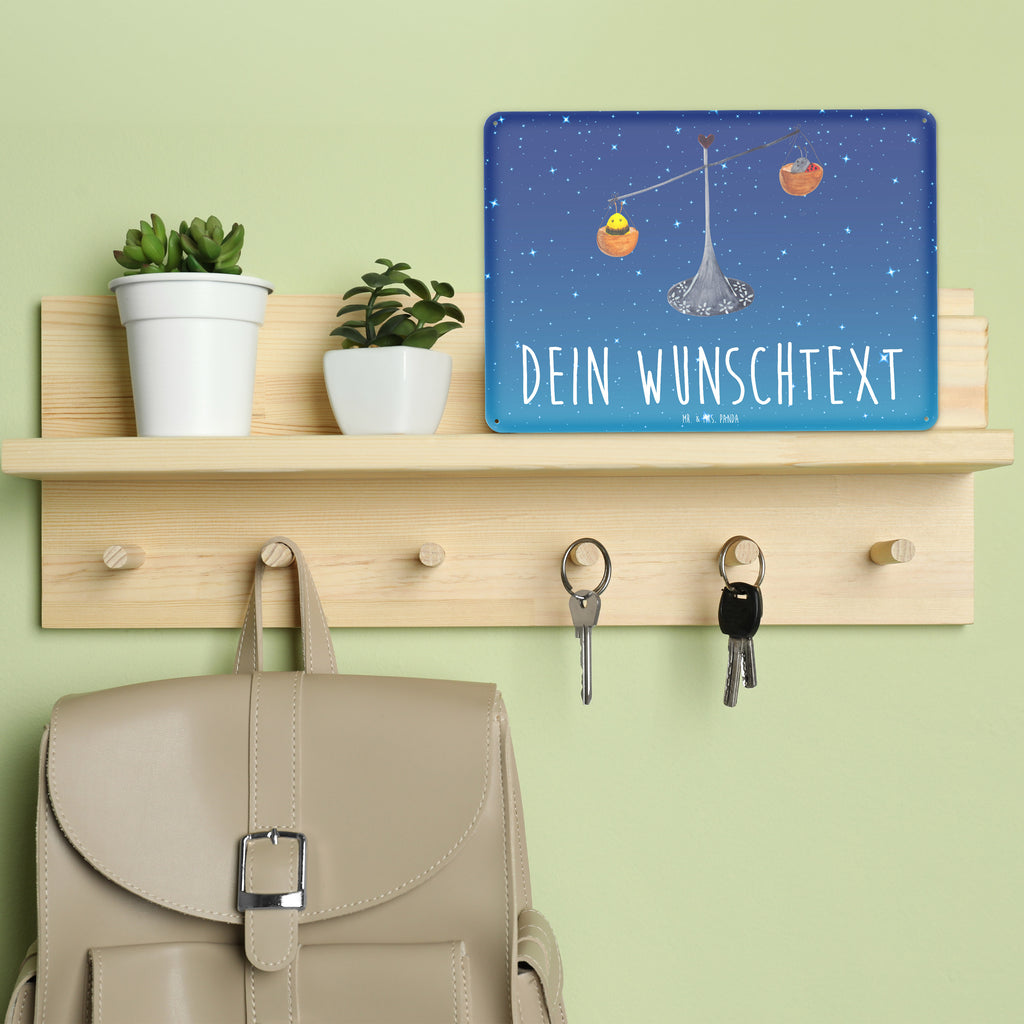 Personalisiertes Blechschild Sternzeichen Waage Blechschild, Metallschild, Geschenk Schild, Schild, Magnet-Metall-Schild, Deko Schild, Wandschild, Wand-Dekoration, Türschild, Tierkreiszeichen, Sternzeichen, Horoskop, Astrologie, Aszendent, Waage, Waage Geschenk, Waage Sternzeichen, Geschenk Oktober, Geschenk September, Geburtstag Oktober, Geburtstag September, Gleichgewicht, Marienkäfer, Hummel, Biene