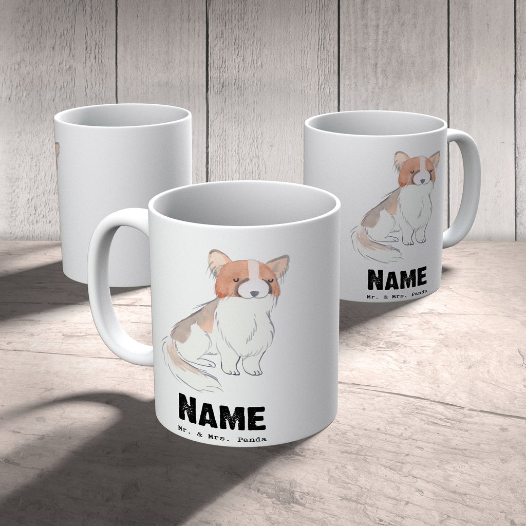 Personalisierte Tasse Papillon Lebensretter Personalisierte Tasse, Namenstasse, Wunschname, Personalisiert, Tasse, Namen, Drucken, Tasse mit Namen, Hund, Hunderasse, Rassehund, Hundebesitzer, Geschenk, Tierfreund, Schenken, Welpe, Kontinentaler Zwergspaniel, Papillon