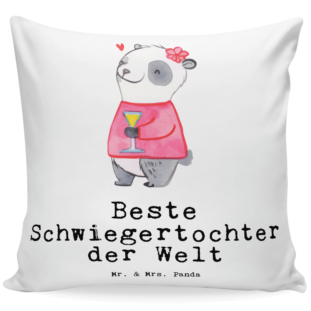 40x40 Kissen Panda Beste Schwiegertochter der Welt Kissenhülle, Kopfkissen, Sofakissen, Dekokissen, Motivkissen, sofakissen, sitzkissen, Kissen, Kissenbezüge, Kissenbezug 40x40, Kissen 40x40, Kissenhülle 40x40, Zierkissen, Couchkissen, Dekokissen Sofa, Sofakissen 40x40, Dekokissen 40x40, Kopfkissen 40x40, Kissen 40x40 Waschbar, für, Dankeschön, Geschenk, Schenken, Geburtstag, Geburtstagsgeschenk, Geschenkidee, Danke, Bedanken, Mitbringsel, Freude machen, Geschenktipp, Schwiegertochter, Tochter, Ehefrau des Sohns, Frau, angeheiratet, Hochzeit