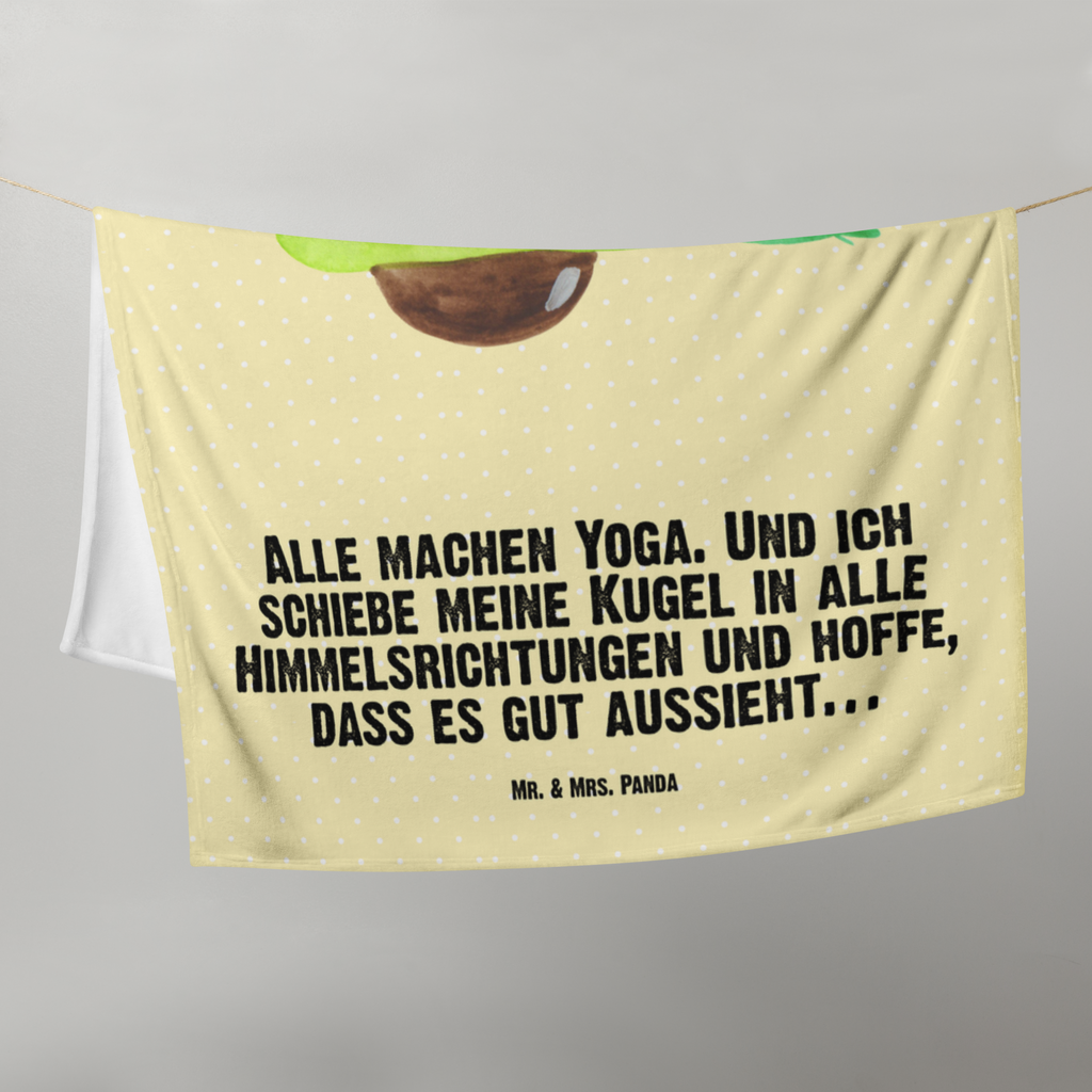 Babydecke Avocado Yoga Babydecke, Babygeschenk, Geschenk Geburt, Babyecke Kuscheldecke, Krabbeldecke, Avocado, Veggie, Vegan, Gesund, Avocado Yoga Vegan