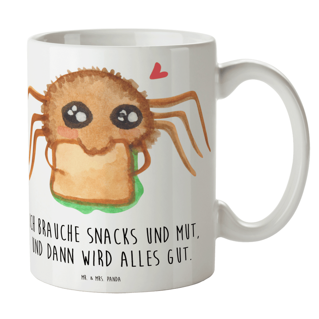 Tasse Spinne Agathe Sandwich Tasse, Kaffeetasse, Teetasse, Becher, Kaffeebecher, Teebecher, Keramiktasse, Porzellantasse, Büro Tasse, Geschenk Tasse, Tasse Sprüche, Tasse Motive, Kaffeetassen, Tasse bedrucken, Designer Tasse, Cappuccino Tassen, Schöne Teetassen, Spinne Agathe, Spinne, Agathe, Videos, Merchandise, Glück, Mut, Hungrig, Verfressen, Lebensfreude, Alles wird gut, Hunger