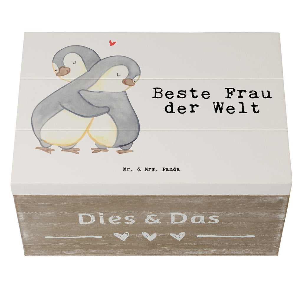 Holzkiste Pinguin Beste Frau der Welt Holzkiste, Kiste, Schatzkiste, Truhe, Schatulle, XXL, Erinnerungsbox, Erinnerungskiste, Dekokiste, Aufbewahrungsbox, Geschenkbox, Geschenkdose, für, Dankeschön, Geschenk, Schenken, Geburtstag, Geburtstagsgeschenk, Geschenkidee, Danke, Bedanken, Mitbringsel, Freude machen, Geschenktipp, Beste, Frau, Ehefrau, Partnerin, Freundin, Traumfrau, Liebling, Ehepartner, Ehe, Gattin, Lebensgefährtin, Braut, Kleinigkeit