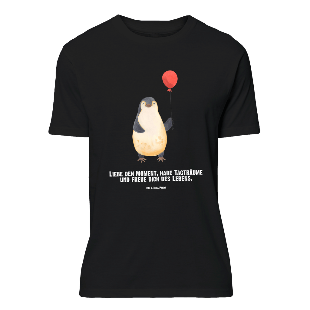 Personalisiertes T-Shirt Pinguin Luftballon T-Shirt Personalisiert, T-Shirt mit Namen, T-Shirt mit Aufruck, Männer, Frauen, Pinguin, Pinguine, Luftballon, Tagträume, Lebenslust, Geschenk Freundin, Geschenkidee, beste Freundin, Motivation, Neustart, neues Leben, Liebe, Glück