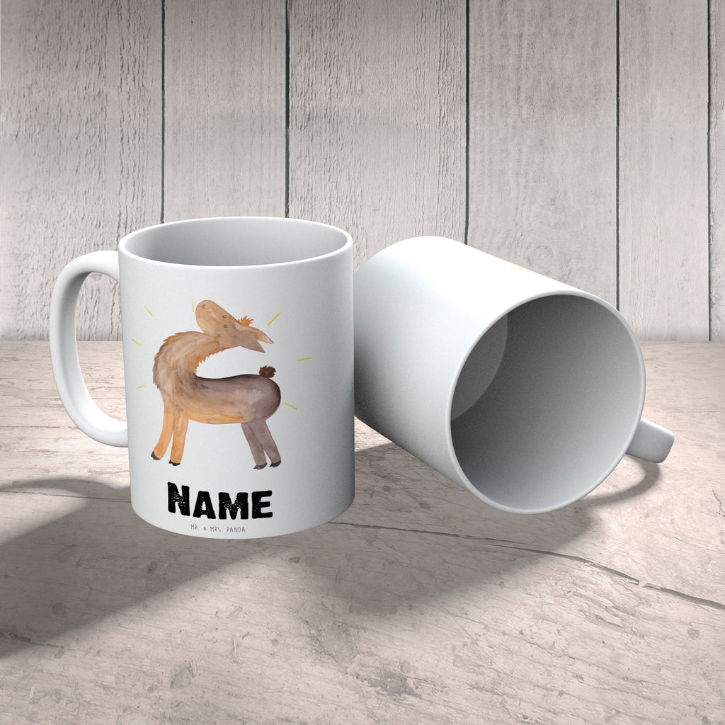 Personalisierte Tasse Lama stolz Personalisierte Tasse, Namenstasse, Wunschname, Personalisiert, Tasse, Namen, Drucken, Tasse mit Namen, Lama, Alpaka, Lamas, Außenseiter, Anders, Neustart, stolz, Hippie, Freundin, Freundinnen, beste Freundin, Kumpel, Familie, Family