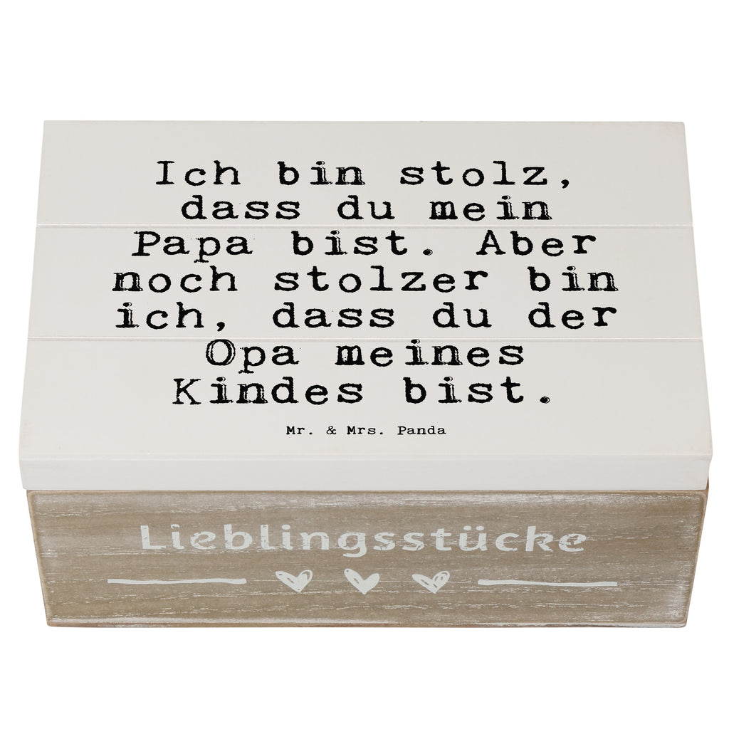 Holzkiste Sprüche und Zitate Ich bin stolz, dass du mein Papa bist. Aber noch stolzer bin ich, dass du der Opa meines Kindes bist. Holzkiste, Kiste, Schatzkiste, Truhe, Schatulle, XXL, Erinnerungsbox, Erinnerungskiste, Dekokiste, Aufbewahrungsbox, Geschenkbox, Geschenkdose, Spruch, Sprüche, lustige Sprüche, Weisheiten, Zitate, Spruch Geschenke, Spruch Sprüche Weisheiten Zitate Lustig Weisheit Worte