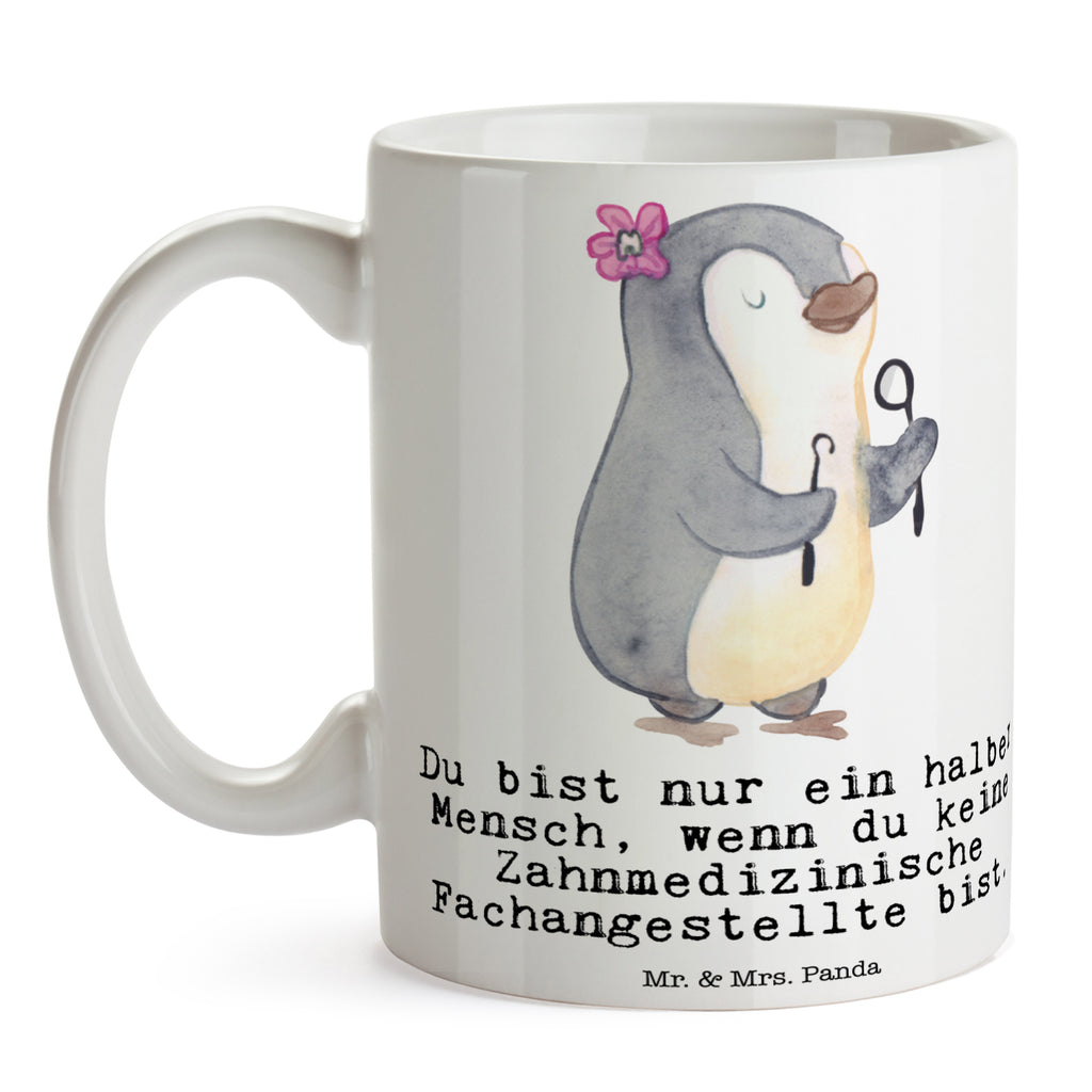 Tasse Zahnmedizinische Fachangestellte mit Herz Tasse, Kaffeetasse, Teetasse, Becher, Kaffeebecher, Teebecher, Keramiktasse, Porzellantasse, Büro Tasse, Geschenk Tasse, Tasse Sprüche, Tasse Motive, Kaffeetassen, Tasse bedrucken, Designer Tasse, Cappuccino Tassen, Schöne Teetassen, Beruf, Ausbildung, Jubiläum, Abschied, Rente, Kollege, Kollegin, Geschenk, Schenken, Arbeitskollege, Mitarbeiter, Firma, Danke, Dankeschön