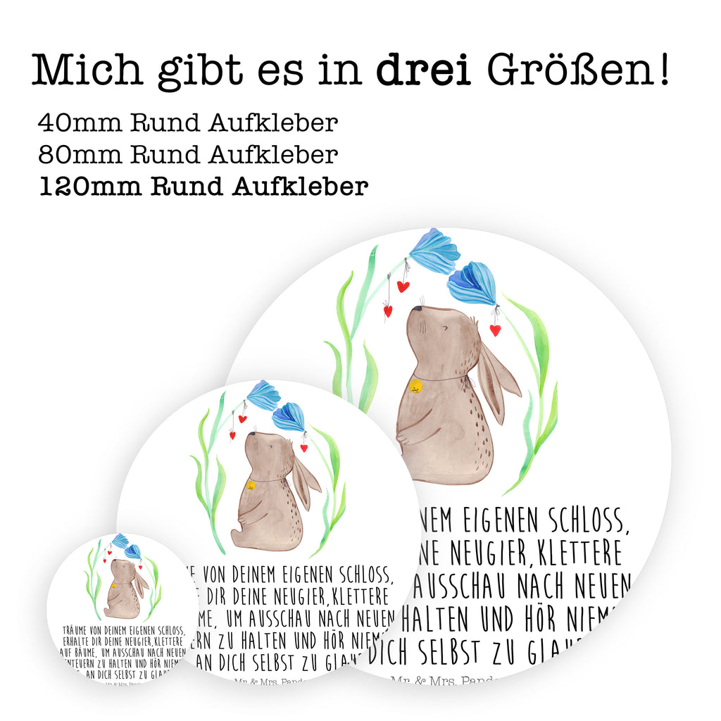 Rund Aufkleber Hase Blume Sticker, Aufkleber, Etikett, Ostern, Osterhase, Ostergeschenke, Osternest, Osterdeko, Geschenke zu Ostern, Ostern Geschenk, Ostergeschenke Kinder, Ostern Kinder, Hase, Kaninchen, Kind, Taufe, Taufgeschenk, Geburt, Schwangerschaft, erstes Kind, Kindergeburtstag, Geburtstag, Hoffnung, Träume