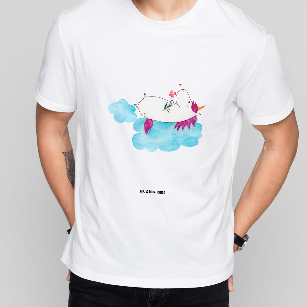 T-Shirt Standard Einhorn verliebt auf Wolke T-Shirt, Shirt, Tshirt, Lustiges T-Shirt, T-Shirt mit Spruch, Party, Junggesellenabschied, Jubiläum, Geburstag, Herrn, Damen, Männer, Frauen, Schlafshirt, Nachthemd, Sprüche, Einhorn, Einhörner, Einhorn Deko, Pegasus, Unicorn, verliebt, Liebe, Liebesbeweis, Freundin, Wolke