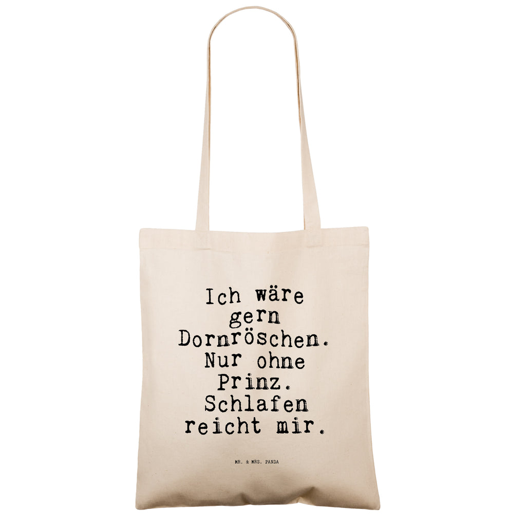 Tragetasche Ich wäre gern Dornröschen.... Beuteltasche, Beutel, Einkaufstasche, Jutebeutel, Stoffbeutel, Tasche, Shopper, Umhängetasche, Strandtasche, Schultertasche, Stofftasche, Tragetasche, Badetasche, Jutetasche, Einkaufstüte, Laptoptasche, Spruch, Sprüche, lustige Sprüche, Weisheiten, Zitate, Spruch Geschenke, Spruch Sprüche Weisheiten Zitate Lustig Weisheit Worte