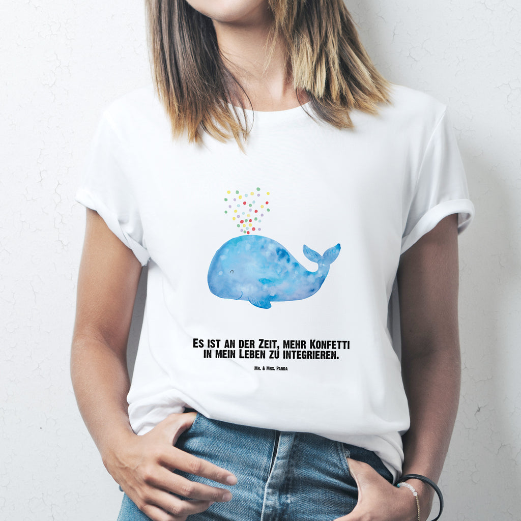 Personalisiertes T-Shirt Wal Konfetti T-Shirt Personalisiert, T-Shirt mit Namen, T-Shirt mit Aufruck, Männer, Frauen, Meerestiere, Meer, Urlaub, Wal, Konfetti, Wale, Motivation, Neuanfang, Trennung, Diät, Abnehmen, Neustart, Lebensabschnitt, Geburtstag