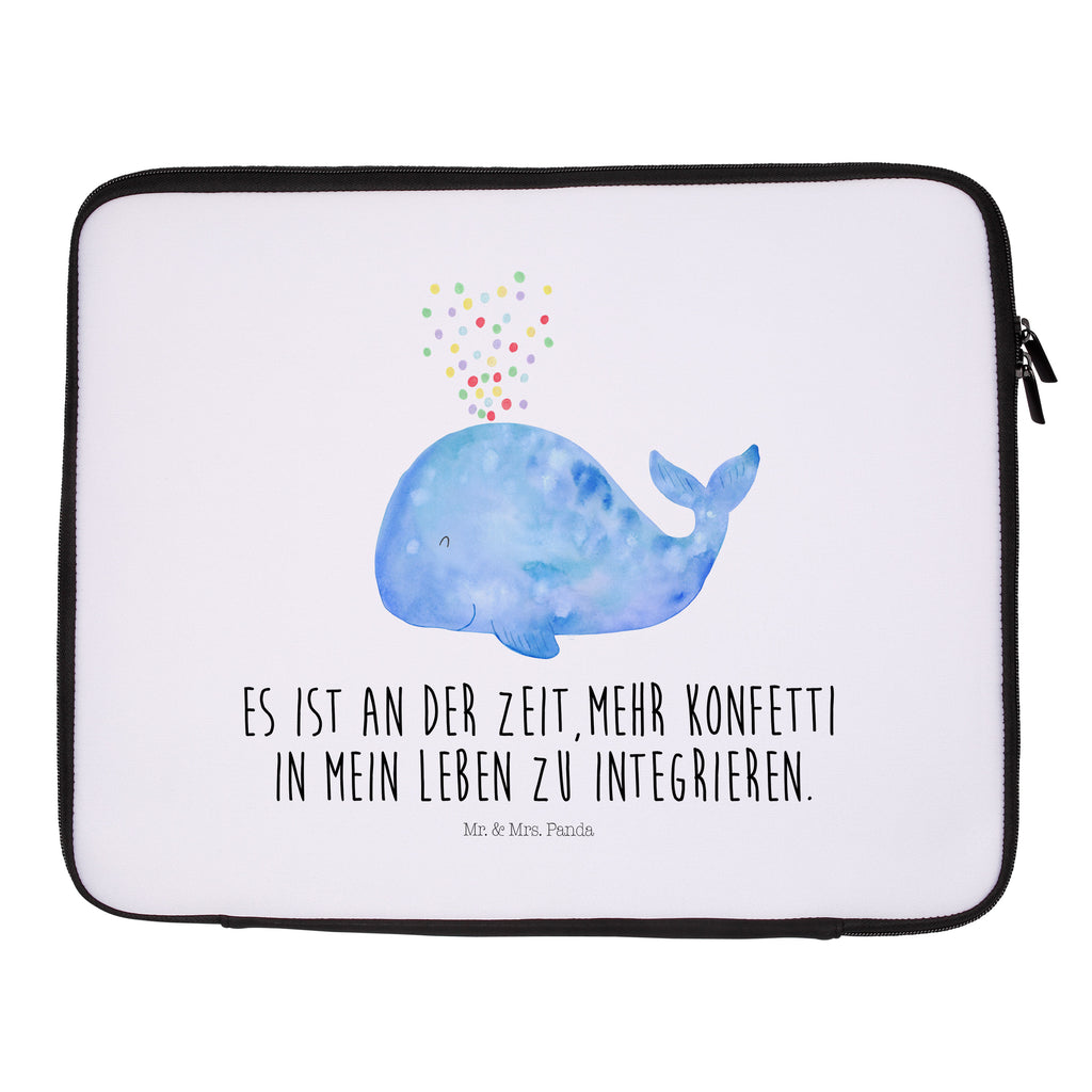 Notebook Tasche Wal Konfetti Notebook Tasche, Laptop, Computertasche, Tasche, Notebook-Tasche, Notebook-Reisehülle, Notebook Schutz, Meerestiere, Meer, Urlaub, Wal, Konfetti, Wale, Motivation, Neuanfang, Trennung, Diät, Abnehmen, Neustart, Lebensabschnitt, Geburtstag