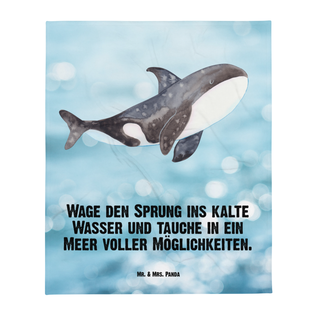 Kuscheldecke Orca Decke, Wohndecke, Tagesdecke, Wolldecke, Sofadecke, Meerestiere, Meer, Urlaub, Orca, Orcas, Killerwal, Wal, Möglichkeiten, Büro, Arbeit, Motivation, Selbstliebe, Neustart, Startup