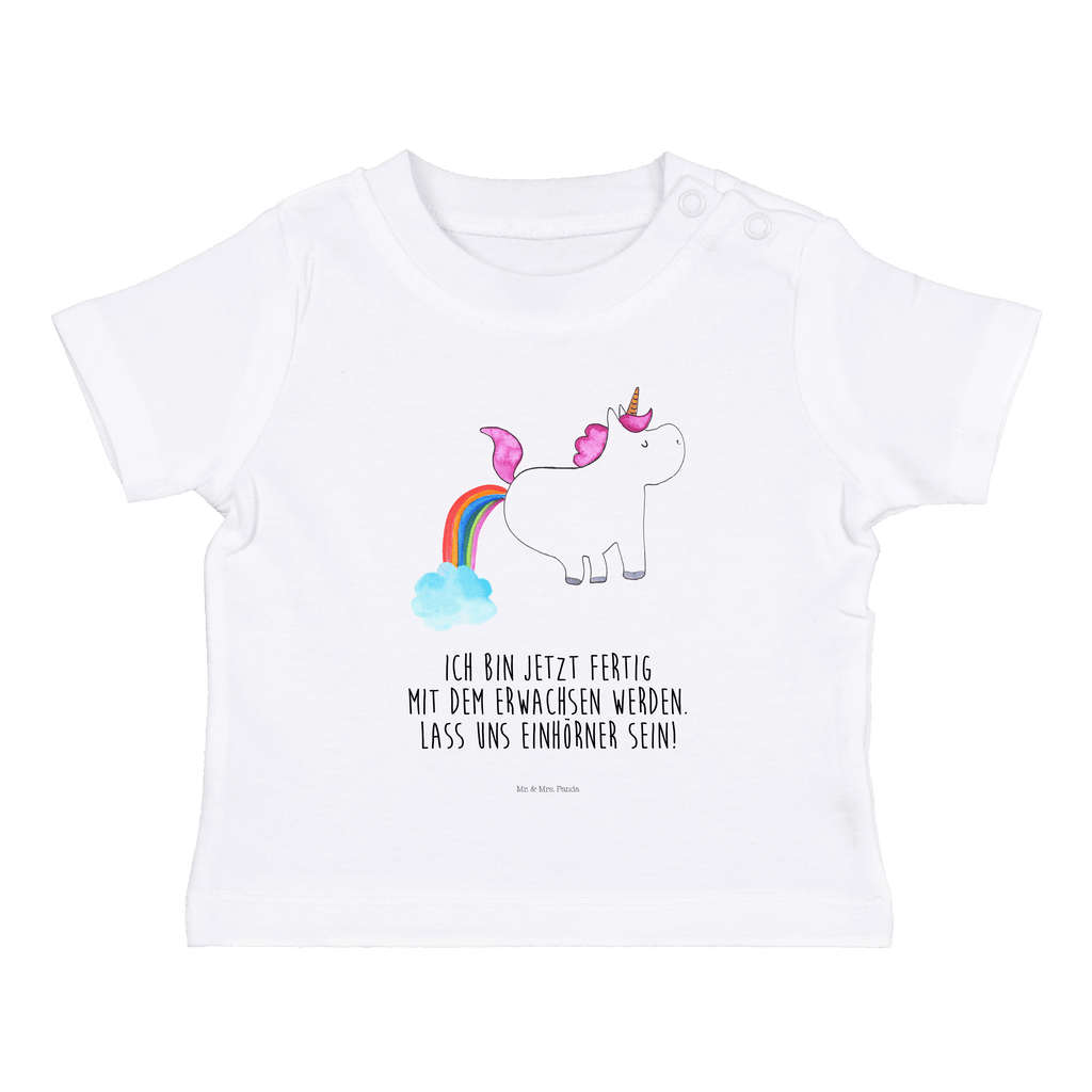 Organic Baby Shirt Einhorn Pupsen Baby T-Shirt, Jungen Baby T-Shirt, Mädchen Baby T-Shirt, Shirt, Einhorn, Einhörner, Einhorn Deko, Pegasus, Unicorn, Pups, Regenbogen, Glitzer, Einhornpower, Erwachsenwerden, Spaß, lustig, Freundin