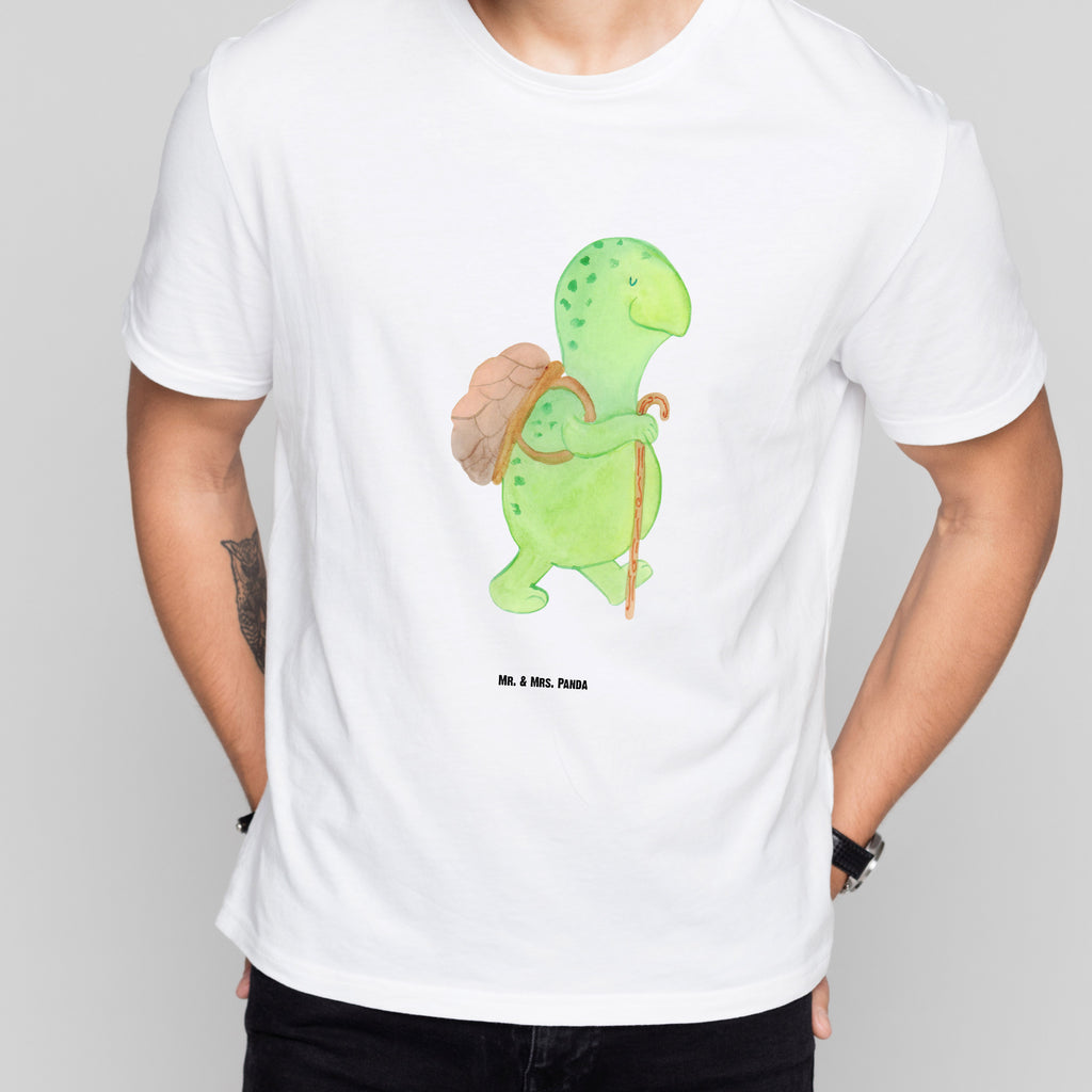 T-Shirt Standard Schildkröte Wanderer T-Shirt, Shirt, Tshirt, Lustiges T-Shirt, T-Shirt mit Spruch, Party, Junggesellenabschied, Jubiläum, Geburstag, Herrn, Damen, Männer, Frauen, Schlafshirt, Nachthemd, Sprüche, Schildkröte, Schildkröten, Motivation, Motivationsspruch, Motivationssprüche, Neuanfang