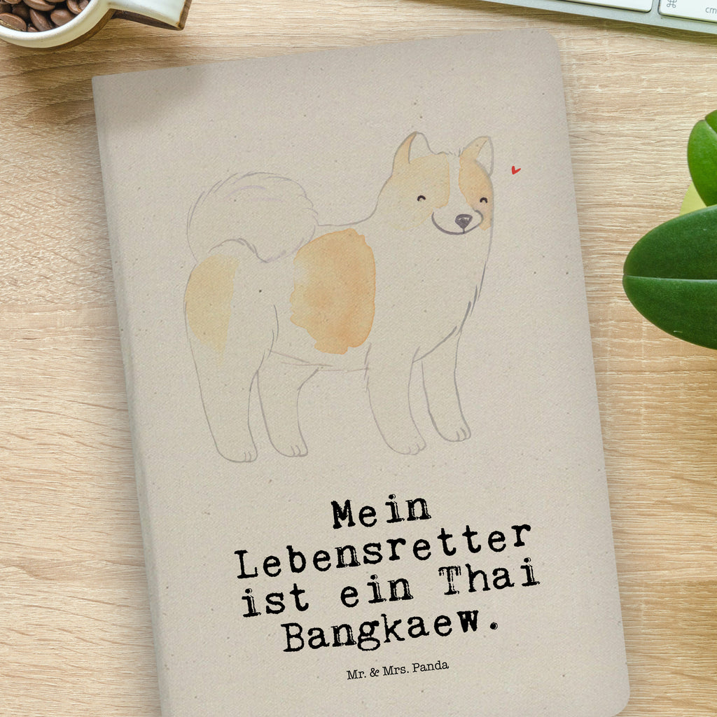 Baumwoll Notizbuch Thai Bangkaew Lebensretter Notizen, Eintragebuch, Tagebuch, Notizblock, Adressbuch, Journal, Kladde, Skizzenbuch, Notizheft, Schreibbuch, Schreibheft, Hund, Hunderasse, Rassehund, Hundebesitzer, Geschenk, Tierfreund, Schenken, Welpe, Thai Bangkaew Dog