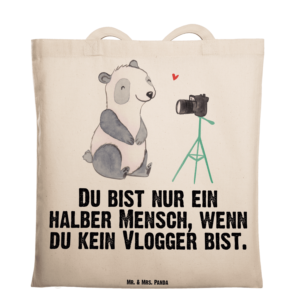 Tragetasche Vlogger mit Herz Beuteltasche, Beutel, Einkaufstasche, Jutebeutel, Stoffbeutel, Tasche, Shopper, Umhängetasche, Strandtasche, Schultertasche, Stofftasche, Tragetasche, Badetasche, Jutetasche, Einkaufstüte, Laptoptasche, Beruf, Ausbildung, Jubiläum, Abschied, Rente, Kollege, Kollegin, Geschenk, Schenken, Arbeitskollege, Mitarbeiter, Firma, Danke, Dankeschön